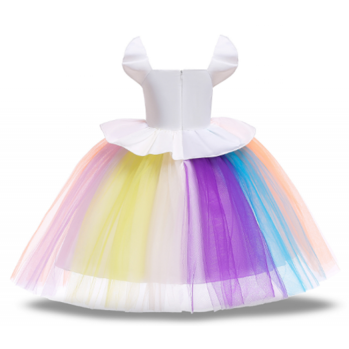Сукня Єдиноріг з різнобарвною спідницею