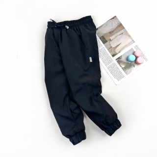 Штаны деми на микрофлисе черные