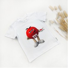 Футболка миготлива Marakas M&M's 04234 (біл-черв)