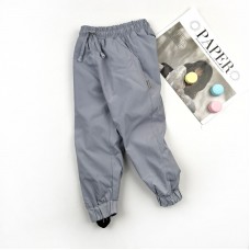 Штаны деми мембрана на микрофлисе светло  серые