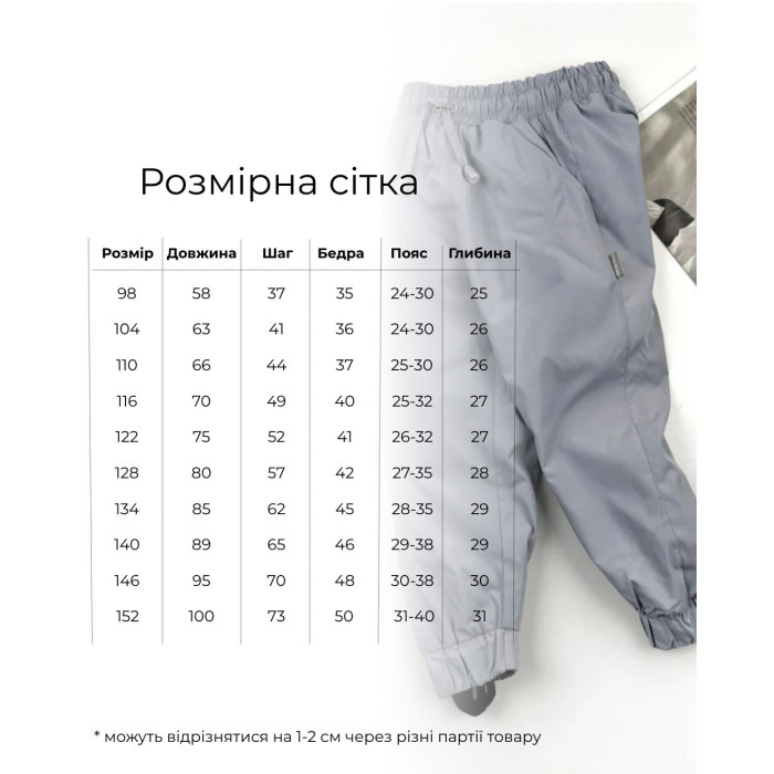 Marakas™ Штани демі мембрана на мікрофлісі 01242 (св.сір)