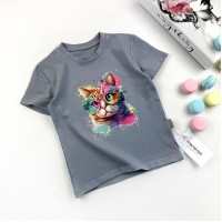 Футболка Marakas 04242 Котик (сір)