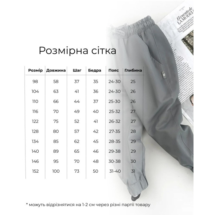 Marakas™ Штани демі мембрана на мікрофлісі сірі