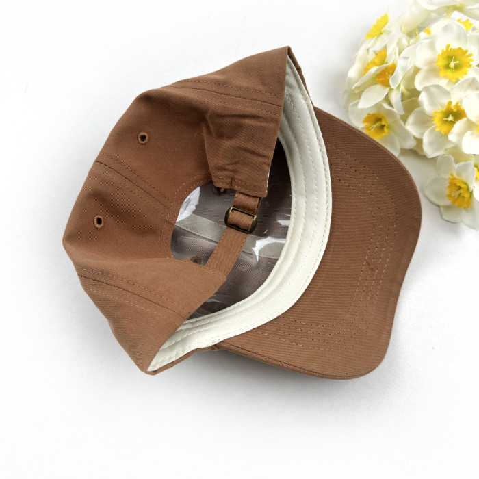 Кепка котоновая коричневая