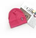Шапка Marakas рубчик с отворотом малиновая