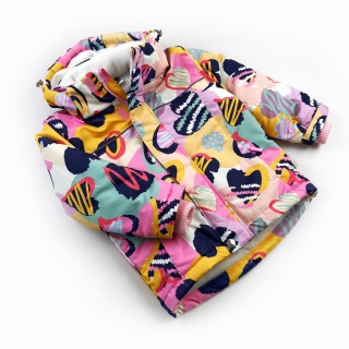 Куртка зима на холософті Серця