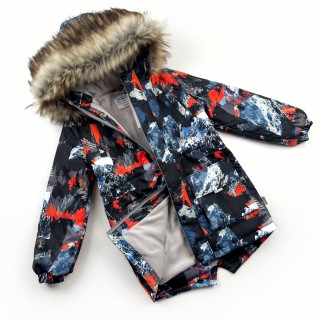 Парка зима на мікрофлісі та слімтексі Гори чорна Парка зима на мікрофлісі та слімтексі Гори чорна