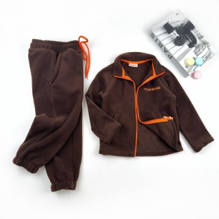 Флісовий костюм шоколадний