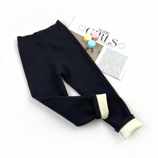 Лосины на плюше черные