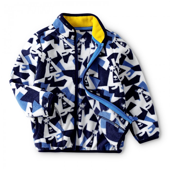 Флисовая кофта Геометрия синяя Флисовая кофта Геометрия синяя