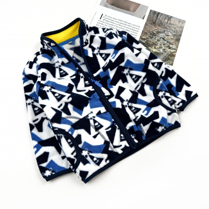 Флисовая кофта Геометрия синяя Флисовая кофта Геометрия синяя