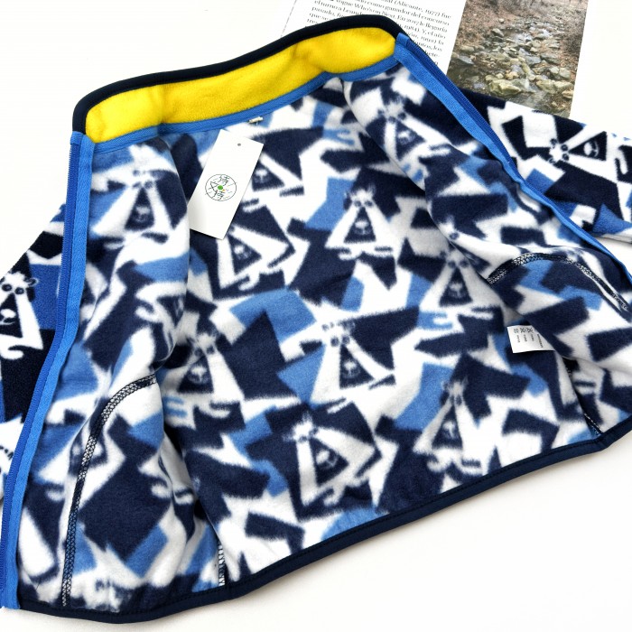 Флисовая кофта Геометрия синяя Флисовая кофта Геометрия синяя