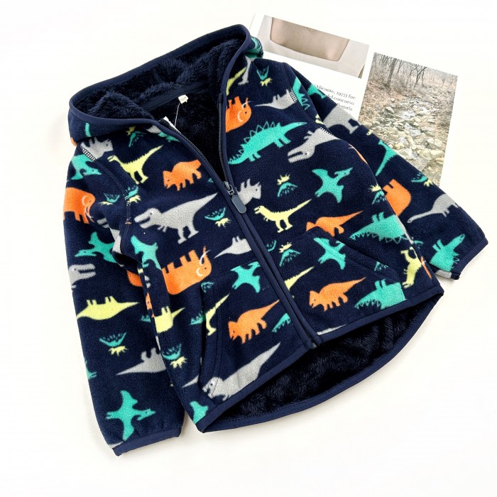 Флисовая кофта з капюшоном на меху Дино Флисовая кофта з капюшоном на меху Дино