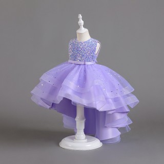 Сукня з паєтками бузкова