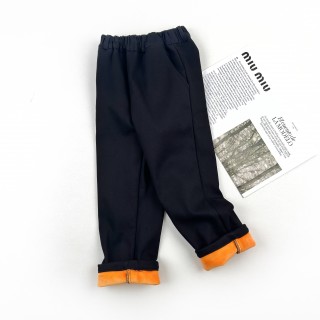 Брюки котоновые на плюше черные