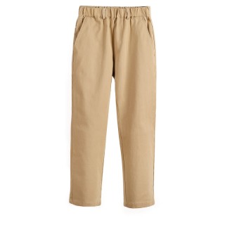 Штани котонові на плюші бежеві