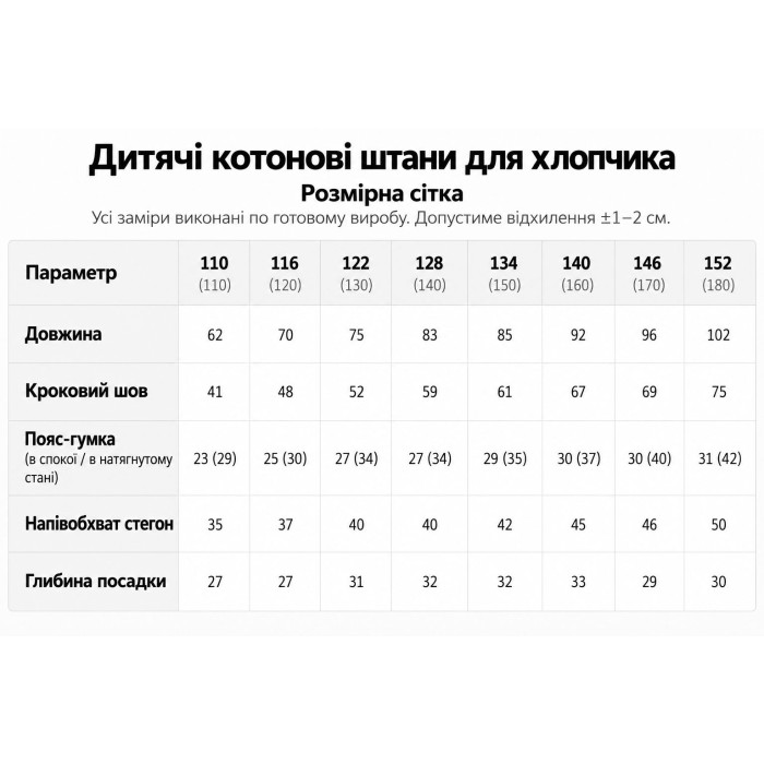 Брюки котонові чорні