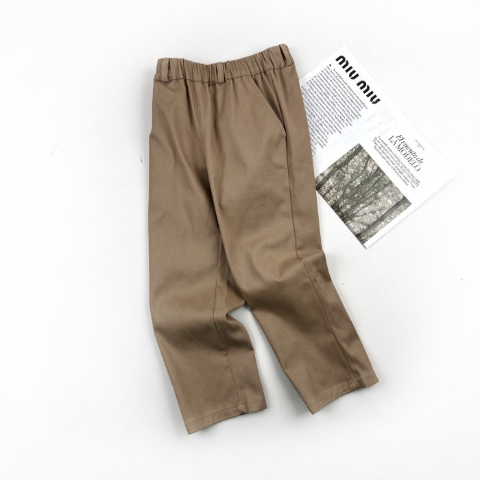 Штани котонові бежеві