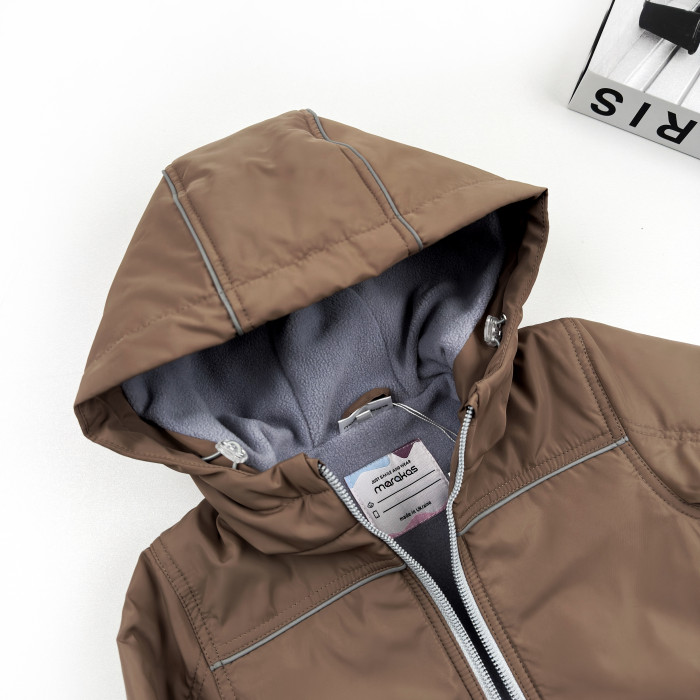 Куртка на слімтексі та мікрофлісі мокко