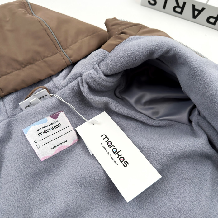 Куртка на слімтексі та мікрофлісі мокко