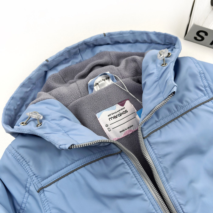 Marakas™ Куртка на слімтексі та мікрофлісі блакитно-сіра