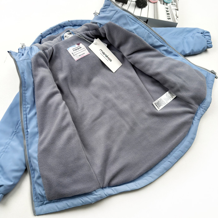 Marakas™ Куртка на слімтексі та мікрофлісі блакитно-сіра