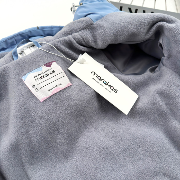 Marakas™ Куртка на слімтексі та мікрофлісі блакитно-сіра