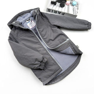 Куртка на слимтексе и микрофлисе графитовая