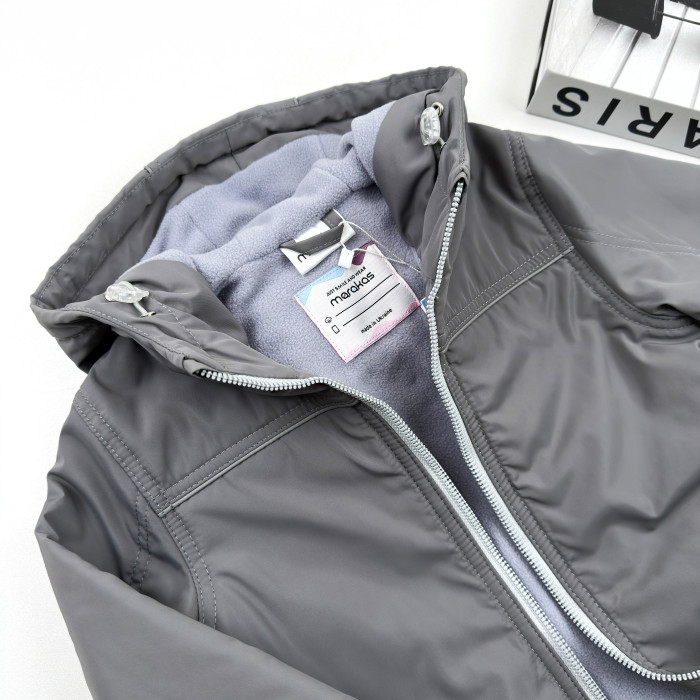 Marakas™ Куртка на слімтексі та мікрофлісі графітова