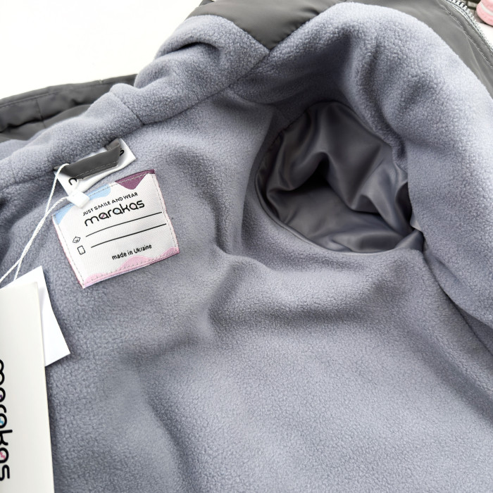 Marakas™ Куртка на слімтексі та мікрофлісі графітова