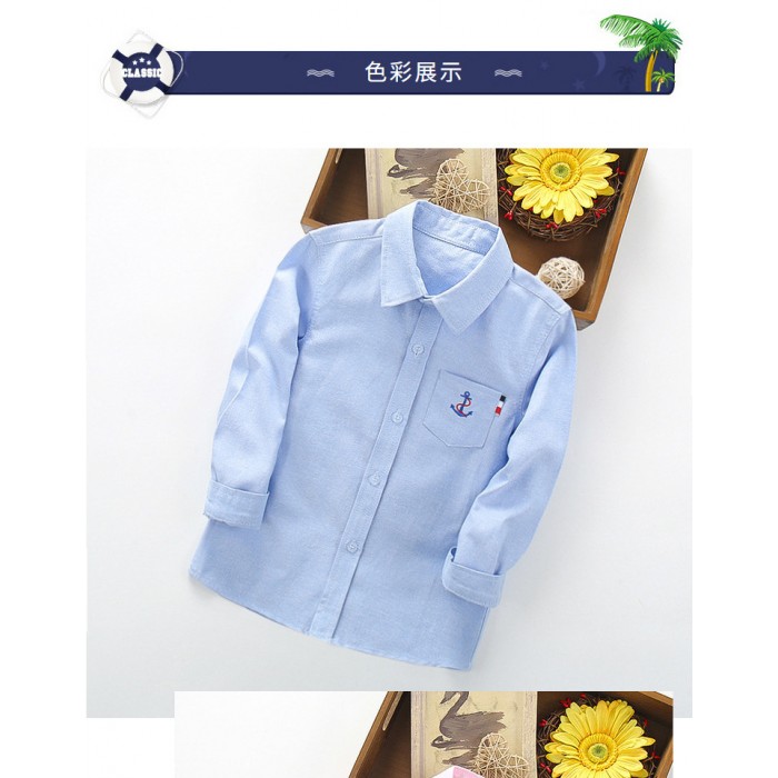 Сорочка Якір блакитна