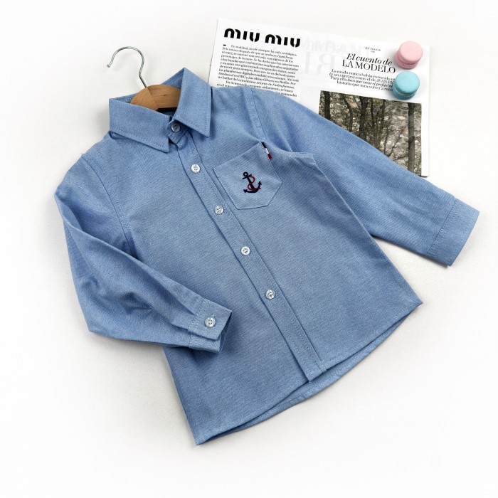 Сорочка Якір блакитна