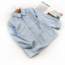 Рубашка Полоска бело-голубая