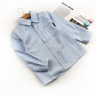 Сорочка Смужка біло-блакитна