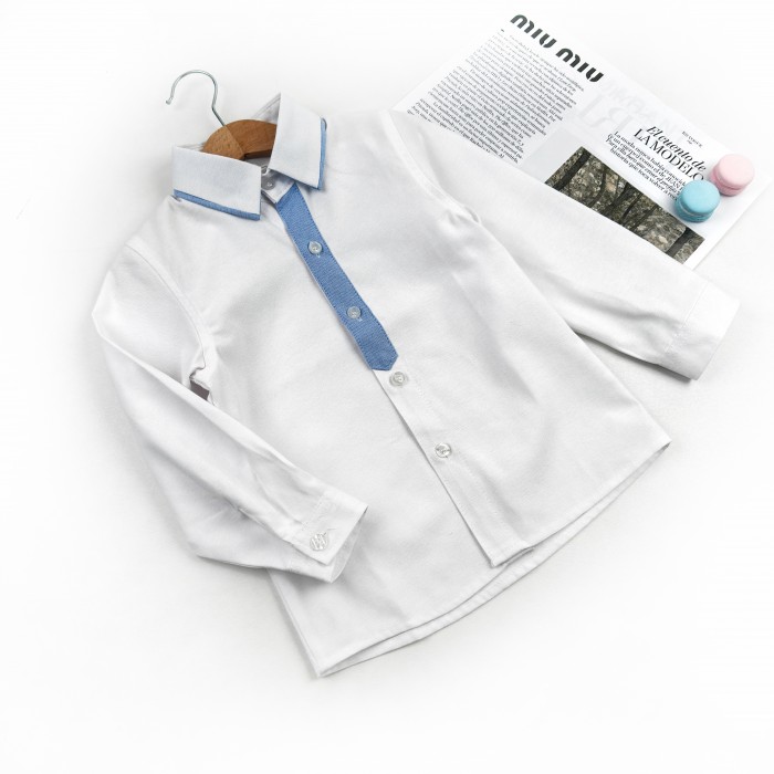 Сорочка Планка біло-блакитна