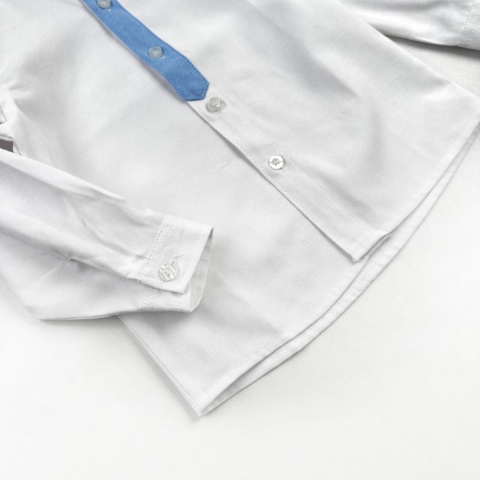 Сорочка Планка біло-блакитна