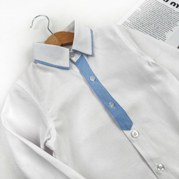 Сорочка Планка біло-блакитна