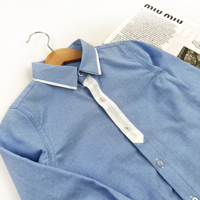 Сорочка Планка блакитно-біла