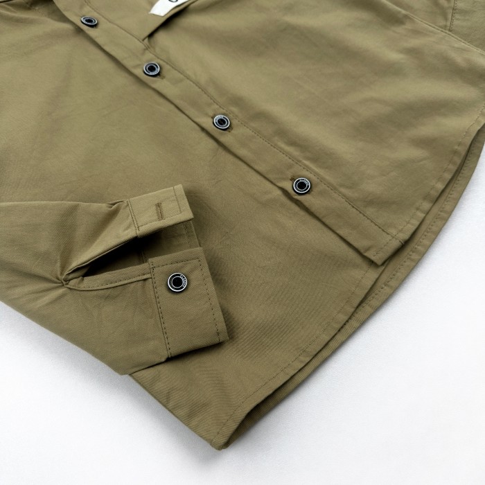 Сорочка оливкова з написом