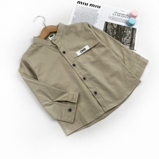 Сорочка бежева з написом