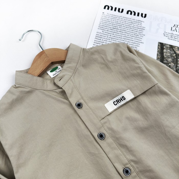 Сорочка бежева з написом