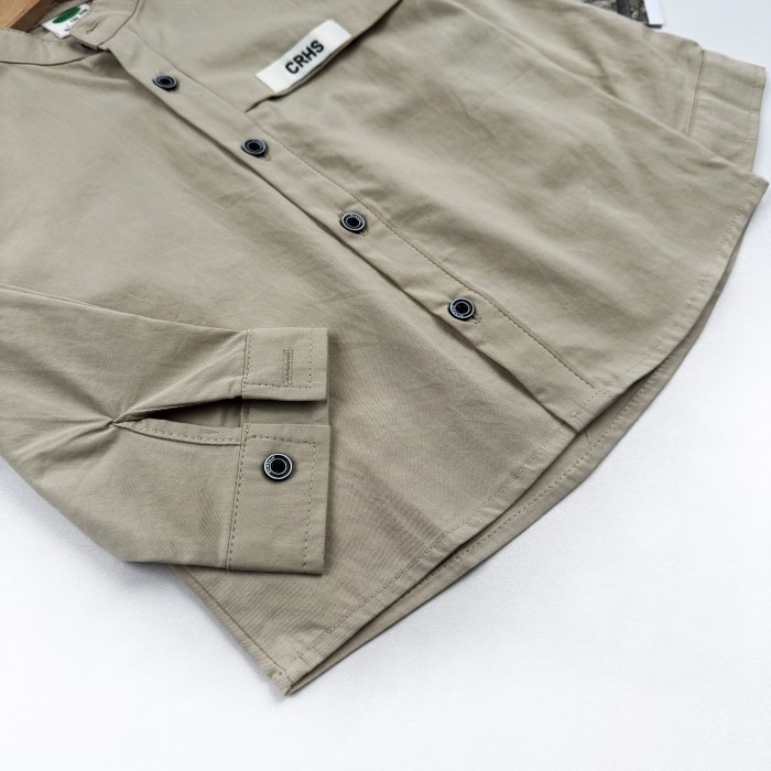 Сорочка бежева з написом