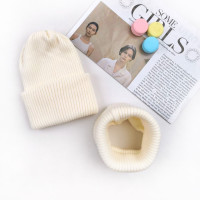 Комплект в'язка Макко з відворотом молочний