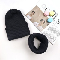 Комплект в'язки Макко з відворотом чорний