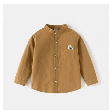 Рубашка Медвеженок горчичная