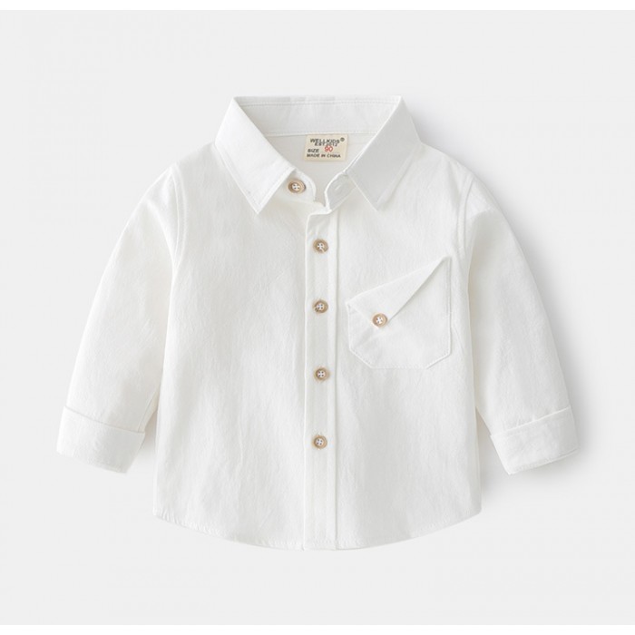 Сорочка з кишенею біла