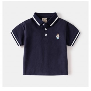 Поло Ведмедик темно синій