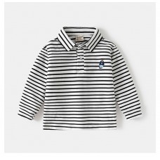 Поло Мишка черно-белый