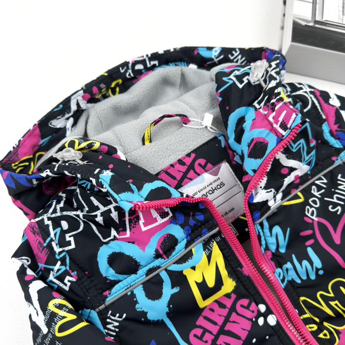 Куртка на слімтексі та мікрофлісі GIRL POWER