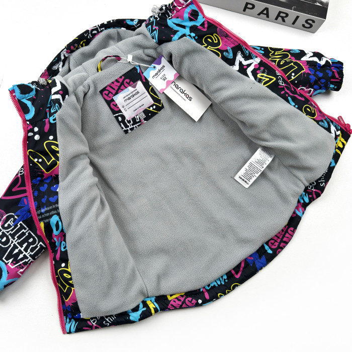 Куртка на слімтексі та мікрофлісі GIRL POWER